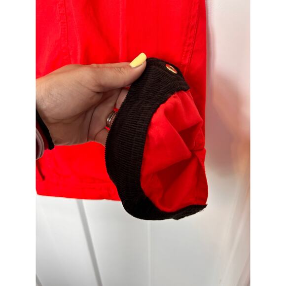 J. Crew Women's Corduroy Collar Full Zip Barn Coat Jacket Outdoor Red‎ Size XS - Picture 5 of 11